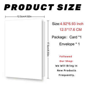 Card de felicitare cu plic – Zi de naștere, Texte amuzante, Stil minimalist, Tipărit pe hârtie