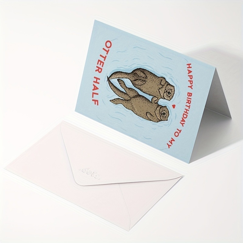 Card de felicitare cu plic – Zi de naștere, Texte amuzante, Stil minimalist, Tipărit pe hârtie