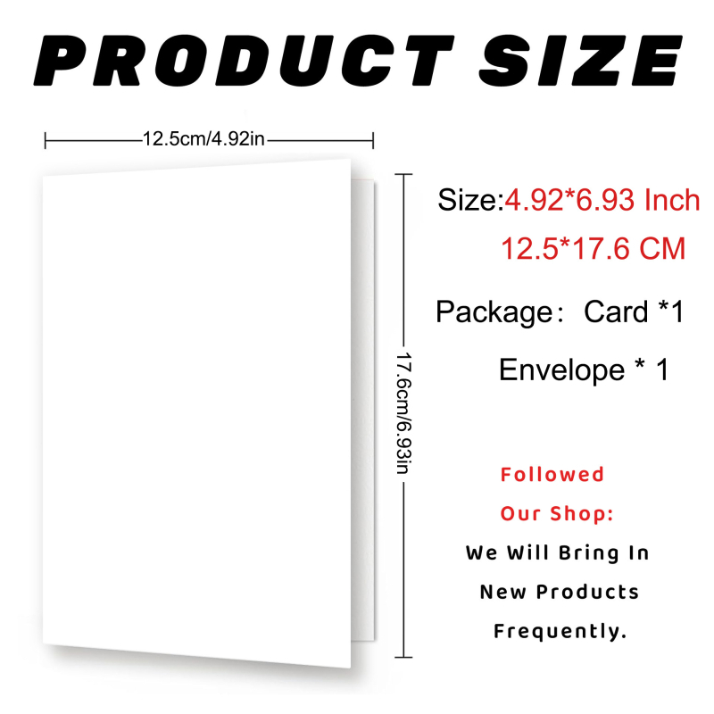 Card de felicitare cu plic – Zi de naștere, Texte amuzante, Stil minimalist, Tipărit pe hârtie