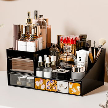 Organizator cosmetic cu protecție la praf, sertare pentru îngrijire a pielii