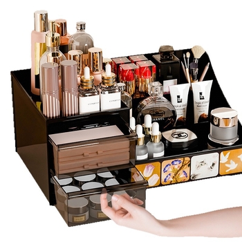 Organizator cosmetic cu protecție la praf, sertare pentru îngrijire a pielii