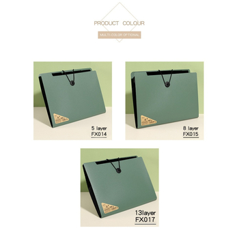 Kangbai φάκελος εγγράφων με 5 θήκες, PP υλικό, μοντέλα Fx 014/015/017, πάχος 0,6 mm