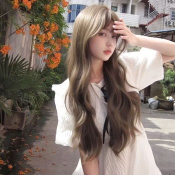 Perika za žene, kovrčava kosa, korejski stil, model Y-730, vlakno otporno na visoke temperature