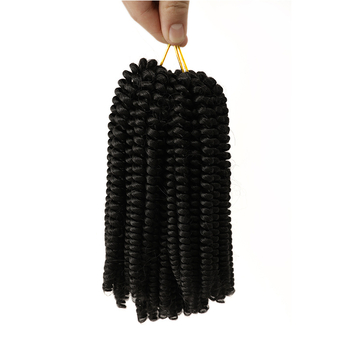 Perika s afro dredovima i spring twistom, sintetička vlakna, dvostruko pletenje