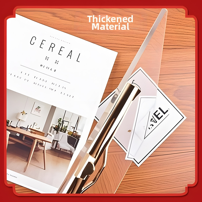 Mapă A4 din acril cu clemă de prindere puternică și clemă de tip panou – clemă de 9.2 mm, grosime a plății personalizabilă