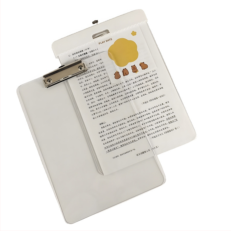 Mapă A4 din acril cu clemă de prindere puternică și clemă de tip panou – clemă de 9.2 mm, grosime a plății personalizabilă