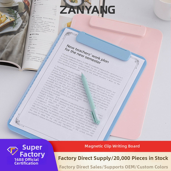 Clip magnetic din plastic pentru tablă de scris A4 cu riglă de scală (Tip: Clip unic; Material: Plastic; Mărimea clemei: 120; Grosime placă: 2 mm; Imprimare logo disponibil)