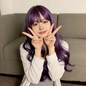 Cosplay perika, kovrčava kosa s Qi fringe (Model 131; termička vlakna; može se bojiti)