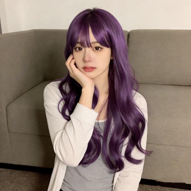 Cosplay perika, kovrčava kosa s Qi fringe (Model 131; termička vlakna; može se bojiti)