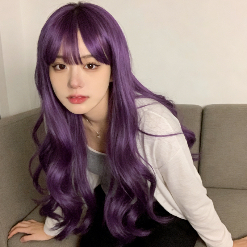 Cosplay perika, kovrčava kosa s Qi fringe (Model 131; termička vlakna; može se bojiti)