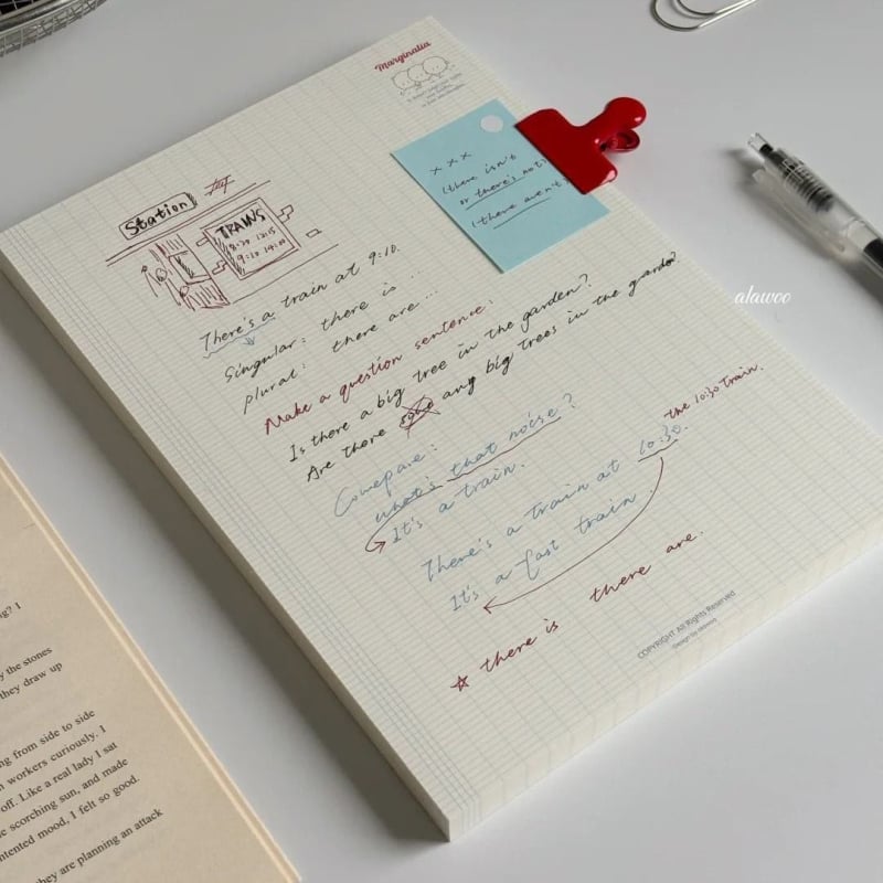 Caiet de studiu cu foi detașabile, design Paper Brick – fără adeziv, cod produs JYFWGBQZ01-01, ambalaj de bază