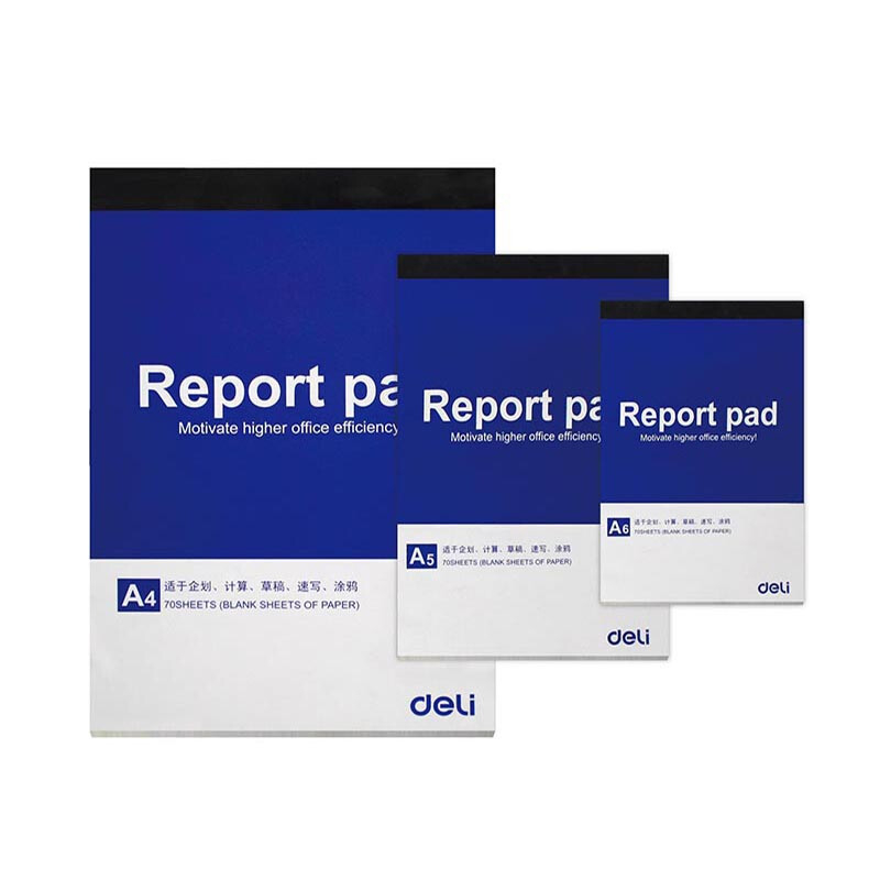 Caiet Deli – Manuscris alb, Hârtie groasă, Stil bloc de hârtie, IP autorizare: Nu, Lipire: Nu