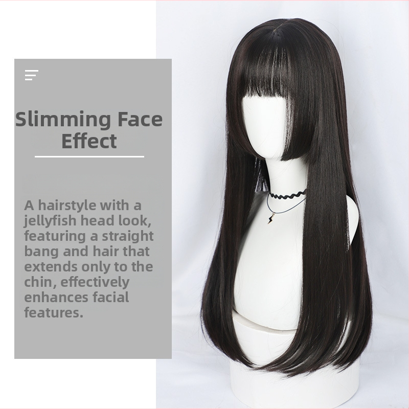 Perucă anime cosplay pentru femei — model 3-8019, fibră rezistentă la temperatură, proces mecanic, vopsire fără încălzire, acoperire completă a capului