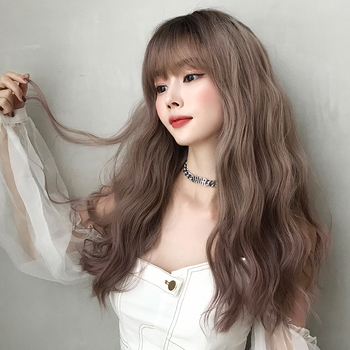 Perika s dugom kovrčavom kosom, korejski stil, model C8269, visokotemperaturna žica
