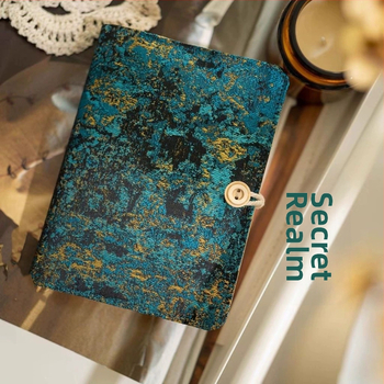 Σημειωματάριο με εξώφυλλο από ύφασμα, με δέσιμο με αποσπώμενα φύλλα, φορητό, νοσταλγικό ρετρό στυλ (Dowling χαρτί; 100 g; 50–100 σελίδες)