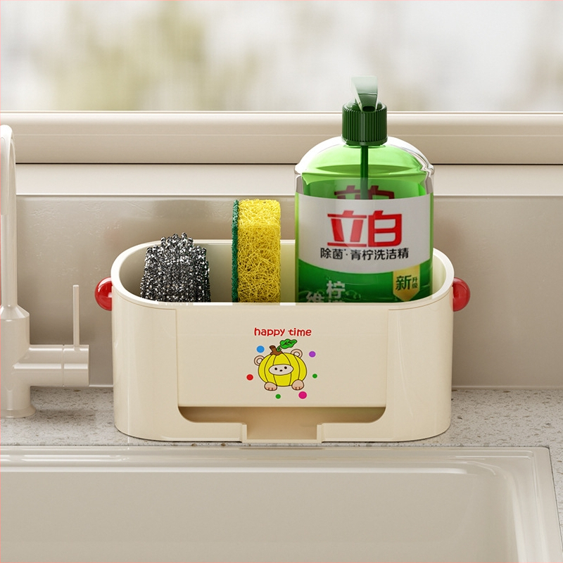 Shizhou πλαστικό ράφι αποστράγγισης νεροχύτη με θήκη για βρύση – χωρίς εγκατάσταση, μοντέρνο μινιμαλιστικό σχέδιο