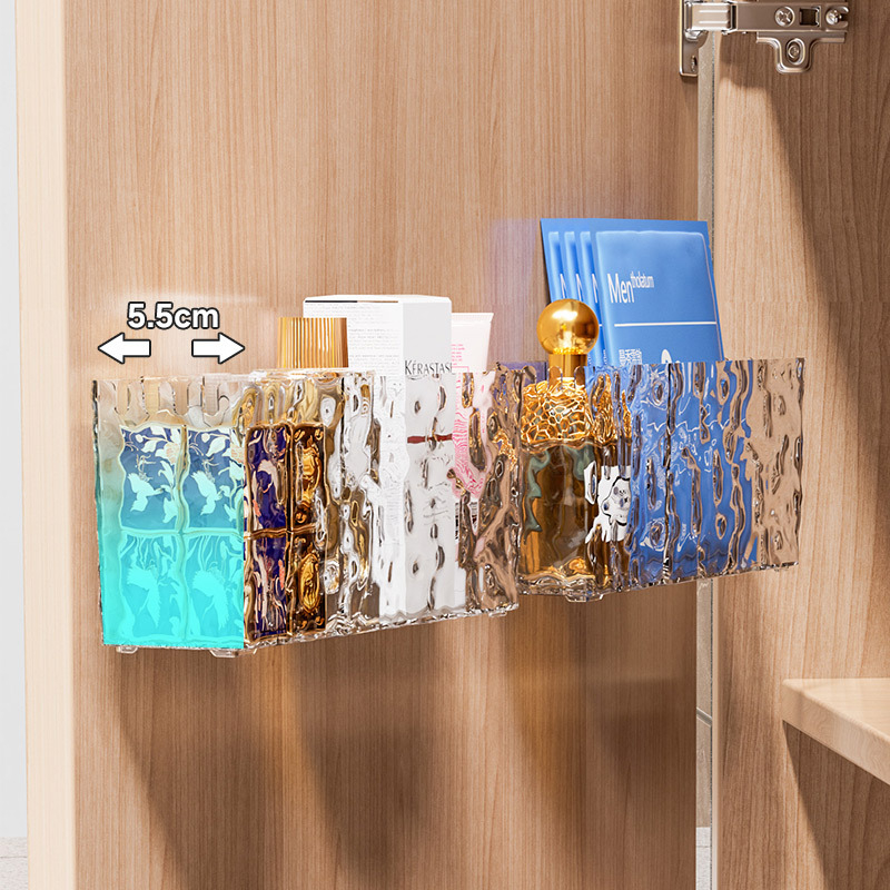 Zidna kutija za kozmetiku s dijelovima za kupaonicu — PET plast, model 10, moderan minimalistički stil