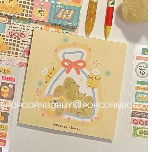 Fried Dog καρτούν χαρτί γραφείου σετ σημειώσεων με σειρά κόλας μπλοκ – Εκτυπωμένο