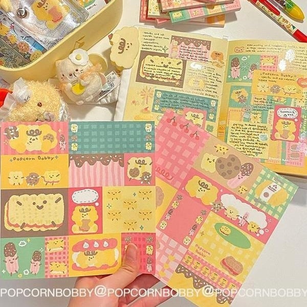 Fried Dog καρτούν χαρτί γραφείου σετ σημειώσεων με σειρά κόλας μπλοκ – Εκτυπωμένο