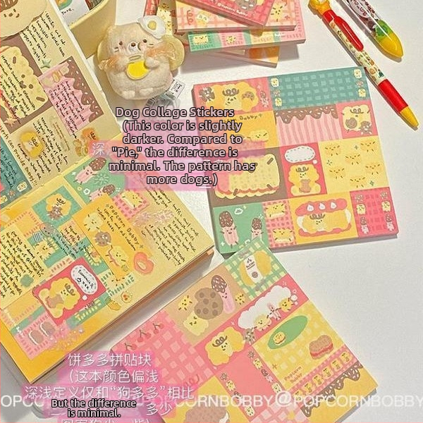 Fried Dog καρτούν χαρτί γραφείου σετ σημειώσεων με σειρά κόλας μπλοκ – Εκτυπωμένο