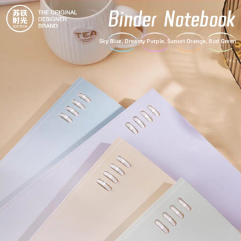 Τετράδιο με αποσπώμενο δέσιμο, PVC κάλυμμα, χαρτί από ξύλινο πολτό 100 g/m², 50–100 σελίδες, ιαπωνοκορεατικό στυλ, διαμαντό μοτίβο