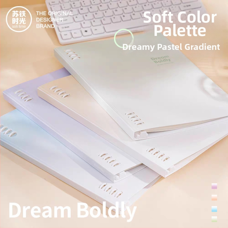 Τετράδιο με αποσπώμενο δέσιμο, PVC κάλυμμα, χαρτί από ξύλινο πολτό 100 g/m², 50–100 σελίδες, ιαπωνοκορεατικό στυλ, διαμαντό μοτίβο