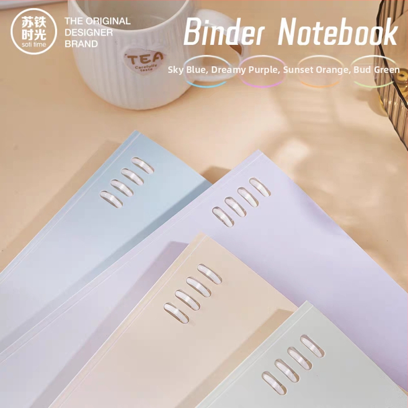 Τετράδιο με αποσπώμενο δέσιμο, PVC κάλυμμα, χαρτί από ξύλινο πολτό 100 g/m², 50–100 σελίδες, ιαπωνοκορεατικό στυλ, διαμαντό μοτίβο