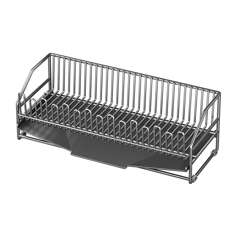 Ολοκληρωμένη ραφιέρα αποστράγγισης πιάτων, από ανθρακούχο χάλυβα, μοντέρνο μινιμαλιστικό στυλ, κυκλοφόρησε το 2025