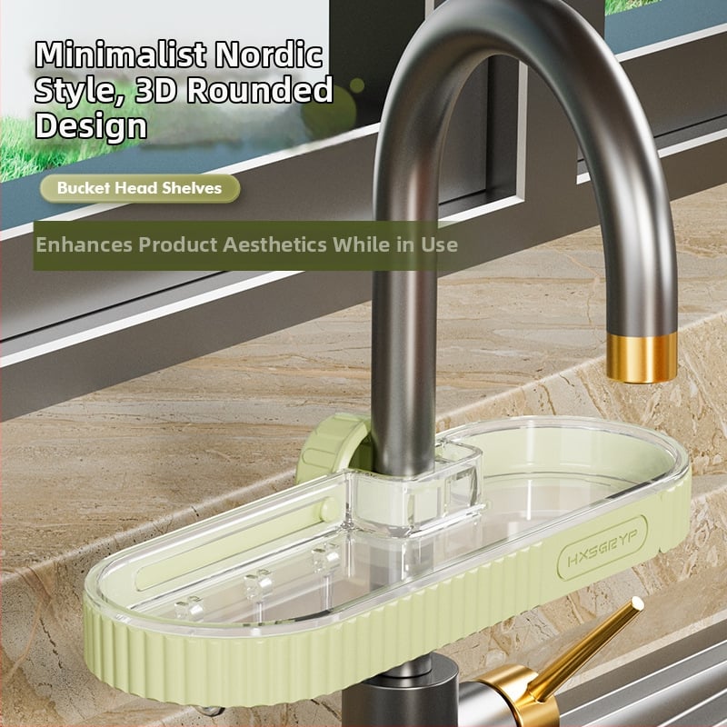 Οργανωτής νεροχύτη κουζίνας με κάδο αποστράγγισης – Πολυλειτουργικός πλαστικός οργανωτής, Νέο κινέζικο στυλ, Κυκλοφόρησε το 2025