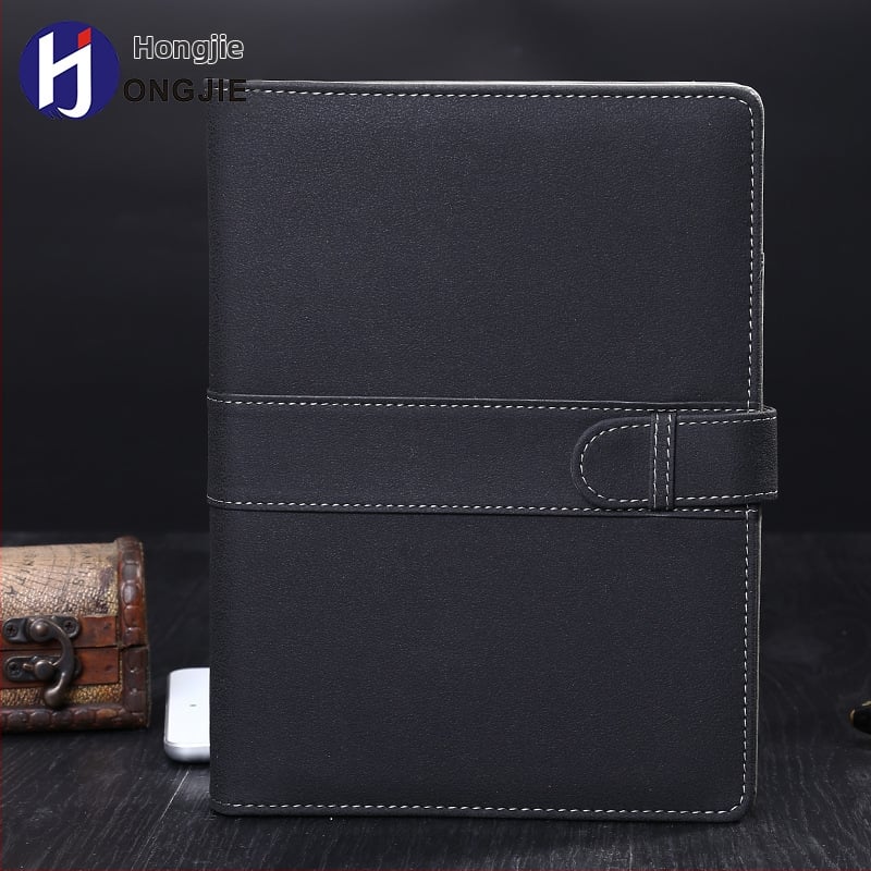 Σημειωματάριο γραφείου με 6 τρύπες και σύστημα χαλαρής δέσμευσης· εσωτερικό υλικό: διπλό αυτοκόλλητο χαρτί· βάρος χαρτιού εσωτερικού 80 g/m²· 100 σελίδες· Μάρκα Hongjie HJ