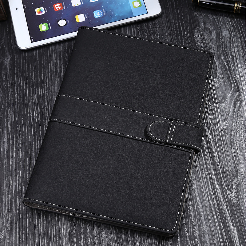 Σημειωματάριο γραφείου με 6 τρύπες και σύστημα χαλαρής δέσμευσης· εσωτερικό υλικό: διπλό αυτοκόλλητο χαρτί· βάρος χαρτιού εσωτερικού 80 g/m²· 100 σελίδες· Μάρκα Hongjie HJ