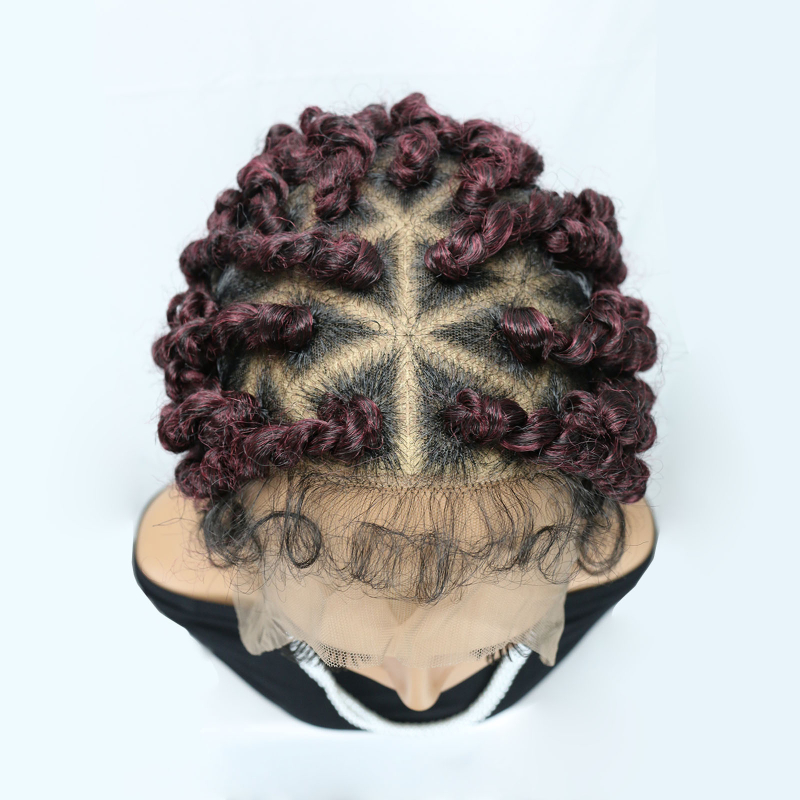 Perucă lungă bucle, cu dantelă frontală, stil exotic, păr de mătase rezistent la temperaturi înalte, model JJCX-PAS036#1B/BG