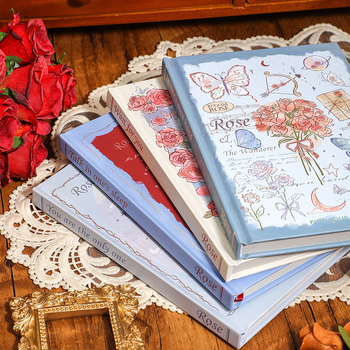 Σημειωματάριο Fangdao Wanderer and Rose Series, δημιουργικά ζωγραφισμένο, εξώφυλλο σκληρό, 80 σελίδες