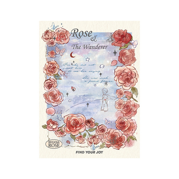 Σημειωματάριο Fangdao Wanderer and Rose Series, δημιουργικά ζωγραφισμένο, εξώφυλλο σκληρό, 80 σελίδες