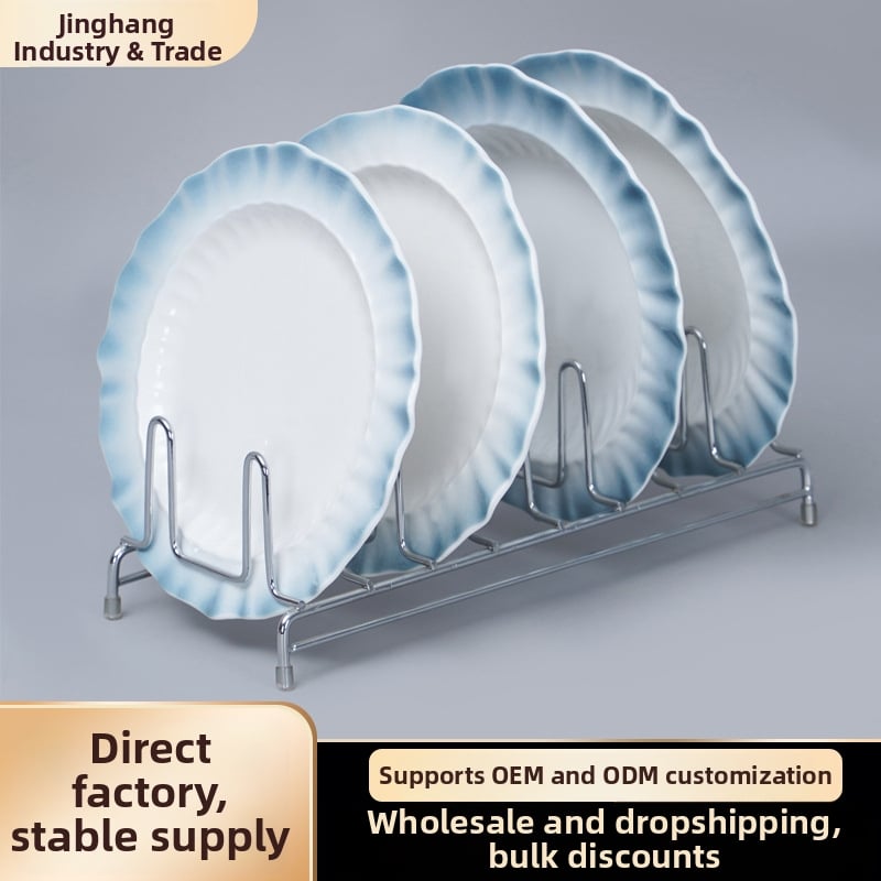 Ράφι αποστράγγισης πιάτων για ντουλάπι κουζίνας, σιδερένιο, Jinghang μάρκα, μοντέρνος μινιμαλιστικός σχεδιασμός, κυκλοφόρησε το 2025