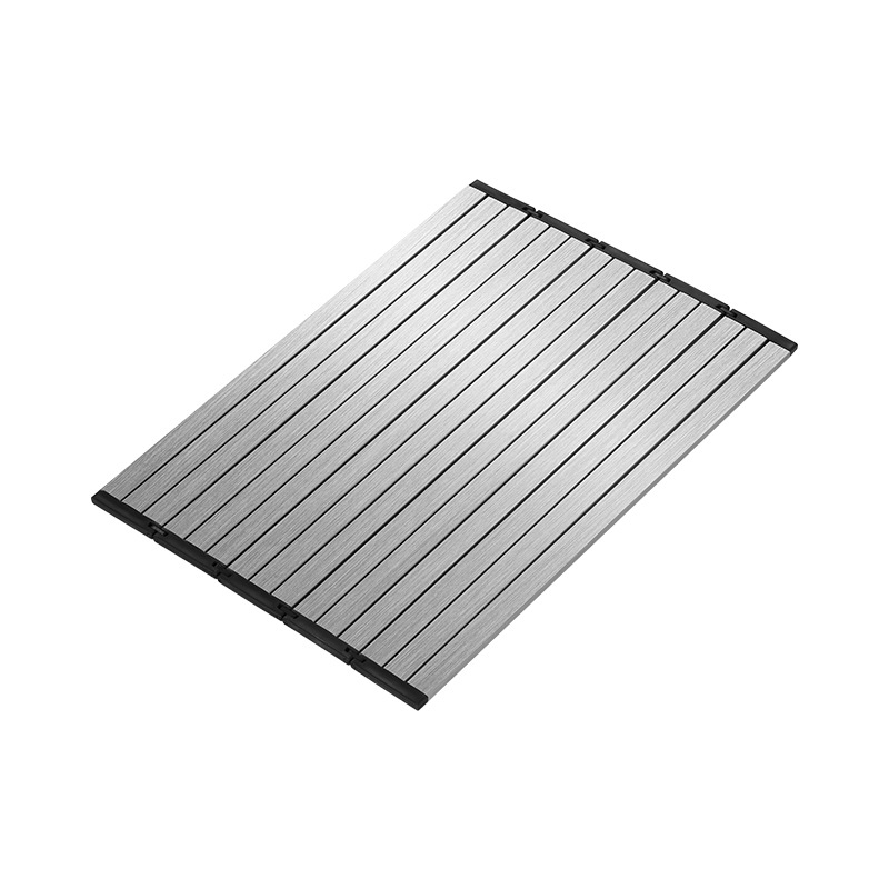 Daschi sklopivi stalak za odvodnju sudopera od nehrđajućeg čelika, s držačem za dasku za rezanje