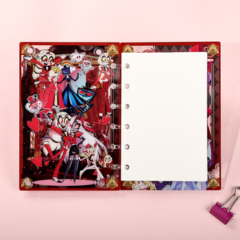 Jurnal cu copertă acrilică, legare cu foi detașabile, hârtie din pulpă de lemn, 40 gsm, 1–50 pagini