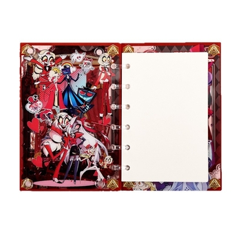 Jurnal cu copertă acrilică, legare cu foi detașabile, hârtie din pulpă de lemn, 40 gsm, 1–50 pagini