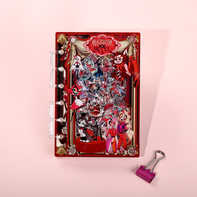 Jurnal cu copertă acrilică, legare cu foi detașabile, hârtie din pulpă de lemn, 40 gsm, 1–50 pagini