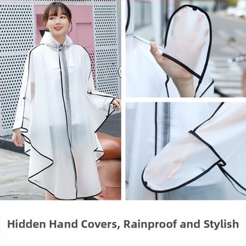 Outdoor Diary EVA διχαλωτό αδιάβροχο Poncho για ενήλικες – κατάλληλο για πεζοπορία και ποδηλασία, με δυνατότητα λογότυπου