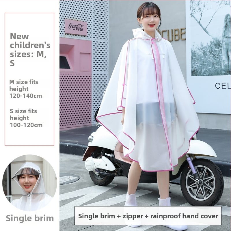 Outdoor Diary EVA διχαλωτό αδιάβροχο Poncho για ενήλικες – κατάλληλο για πεζοπορία και ποδηλασία, με δυνατότητα λογότυπου