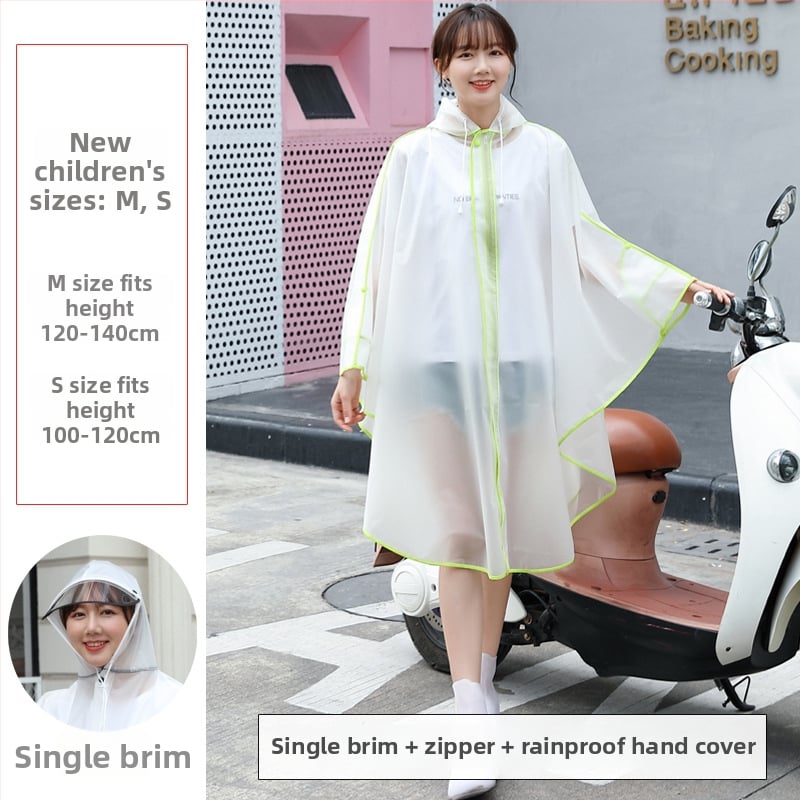 Outdoor Diary EVA διχαλωτό αδιάβροχο Poncho για ενήλικες – κατάλληλο για πεζοπορία και ποδηλασία, με δυνατότητα λογότυπου