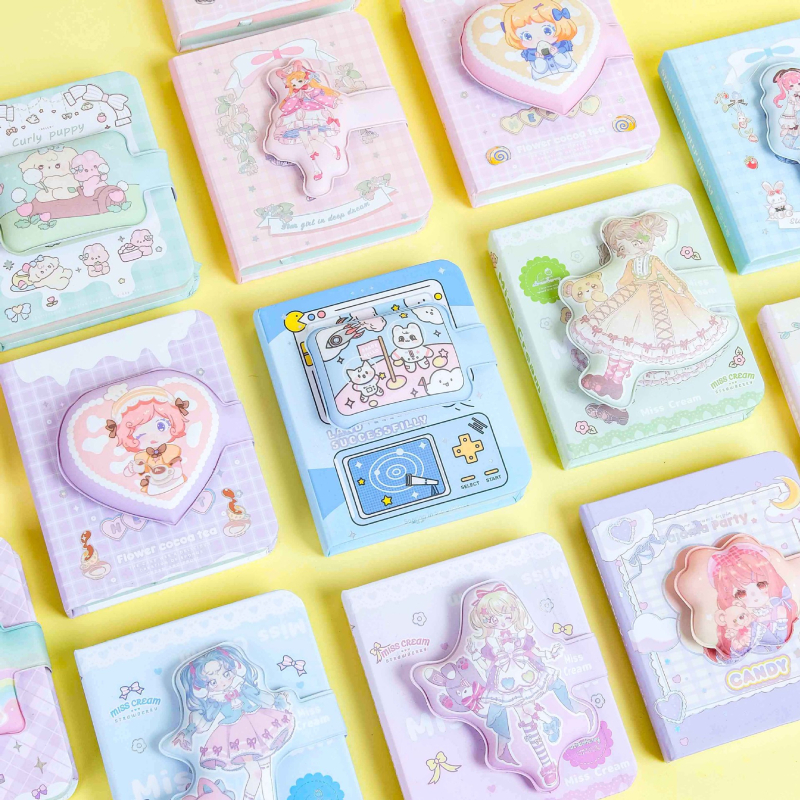 Σημειωματάριο με δέσιμο με κλειστή γραμμή; εξώφυλλο από χαρτί; Dowling χαρτί; 80 g/m²; 100–200 σελίδες; δημιουργικό στυλ