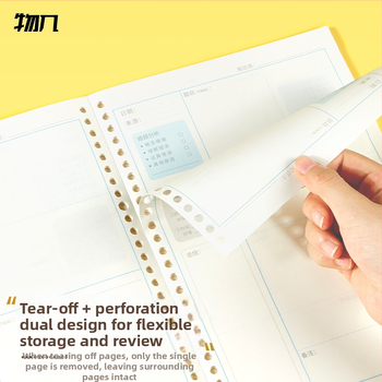 Σημειωματάριο με κόλλα σύνδεσης, 26 οπές, offset χαρτί 80 g/m², 50–100 σελίδες, μοντέλο WN-CTB550