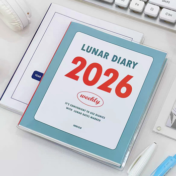 Εβδομαδιακό ημερολόγιο με εξώφυλλο PVC, ραφή με κλωστή, χαρτί 75 g/m², 50–100 σελίδες, φοιτητικό μηνιαίο σχέδιο