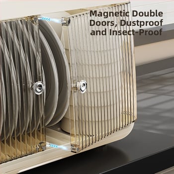 Σίτα πιάτων TT-1658 — Πλαστικό, δάπεδο ράφι αποστράγγισης πιάτων, Μοντέρνο μινιμαλιστικό στυλ, Μάρκα Rui Jian