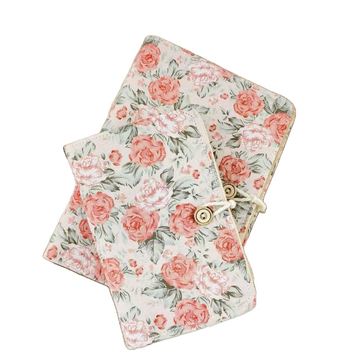 Σημειωματάριο με κάλυμμα από ύφασμα, με αποσπώμενα φύλλα, σφραγισμένος σχεδιασμός, Dowling χαρτί 100 g/m², 50–100 σελίδες