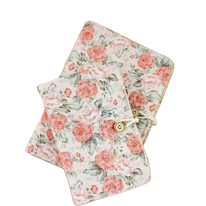 Σημειωματάριο με κάλυμμα από ύφασμα, με αποσπώμενα φύλλα, σφραγισμένος σχεδιασμός, Dowling χαρτί 100 g/m², 50–100 σελίδες