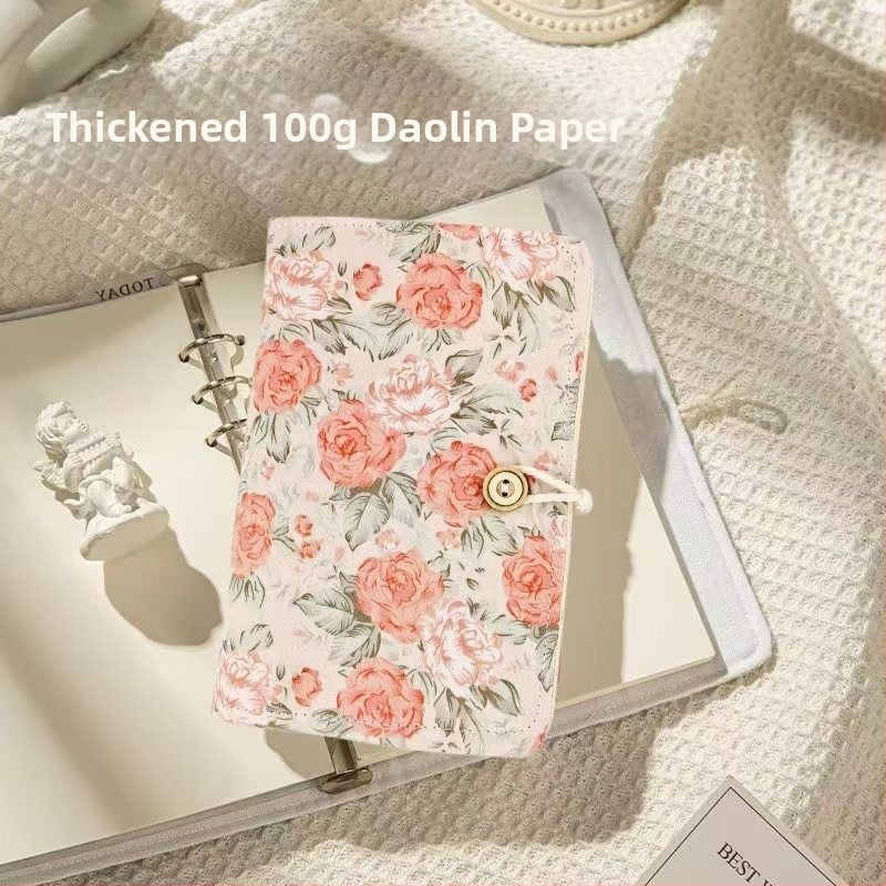 Σημειωματάριο με κάλυμμα από ύφασμα, με αποσπώμενα φύλλα, σφραγισμένος σχεδιασμός, Dowling χαρτί 100 g/m², 50–100 σελίδες