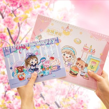 Core Stranger Χειρόγραφο Ημερολόγιο, εξώφυλλο από χαρτί, δέσιμο με κόλλα, χαρτί από ακατέργαστο πολτό ξύλου, 88 σελίδες, στυλ kawaii ιαπωνικό-κορεατικό